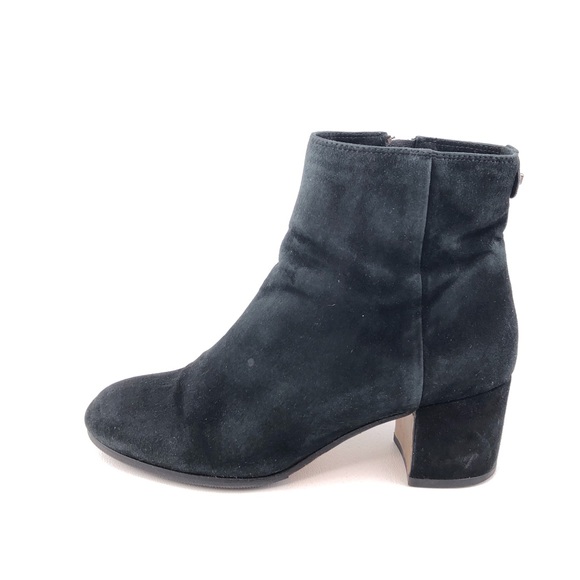 Coach Bonnie Black Suede Ankle Boots 6B - Picture 1 of 13
